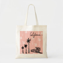 californie vibes sac fourre-tout (coton rose bonbo