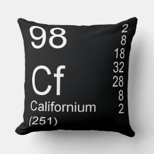 Californium Throw Pillow