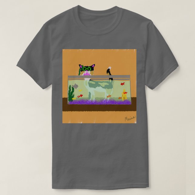 CaliLoco Does A Little Catfishing T-Shirt (Design Front)