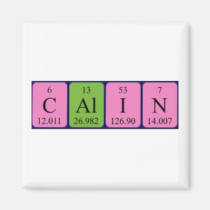 Calin periodic table name magnet