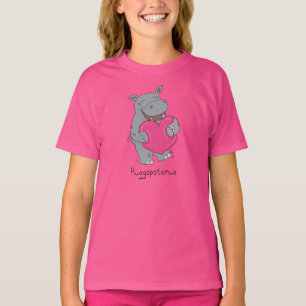 Câlins d'hippopotame T-Shirt pour filles pour la S