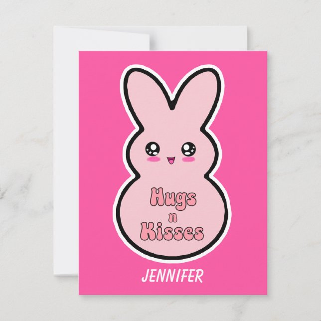 Câlins et bisous Carte de la Saint-Valentin de lap (Devant)