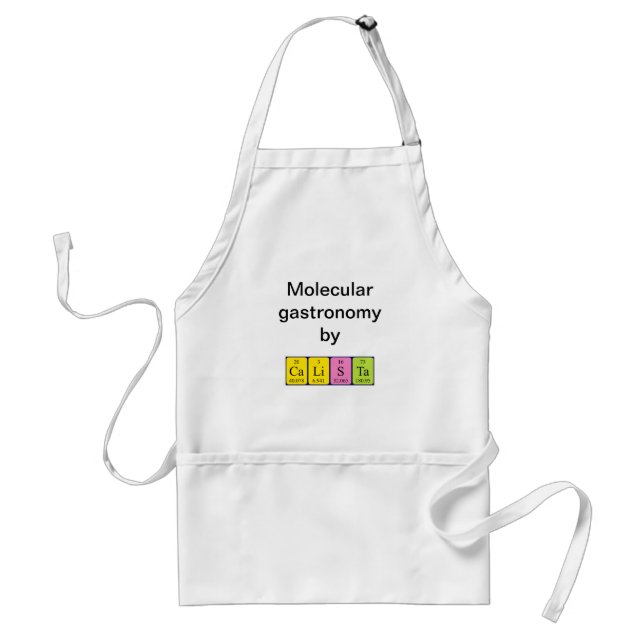 Calista periodic table name apron (Front)