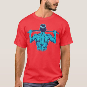 Calisthenics PullUp Workout Back Day Gym T-Shirt