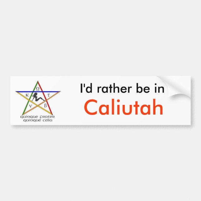 Caliutah Bumpersticker Bumper Sticker (Front)