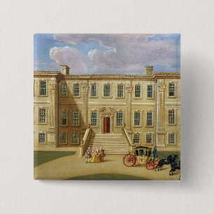 Calke Hall, Derbyshire, the Seat of Sir Henry Harp 2 Inch Square Button
