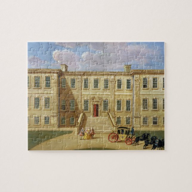Calke Hall, Derbyshire, the Seat of Sir Henry Harp Jigsaw Puzzle (Horizontal)