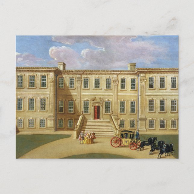 Calke Hall, Derbyshire, the Seat of Sir Henry Harp Postcard (Front)