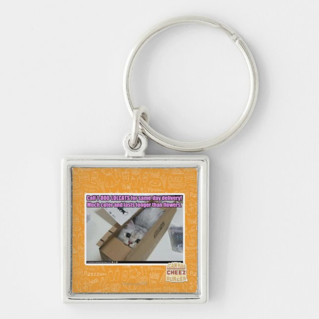 Call 1-800-LOLCATS Keychain (Front)