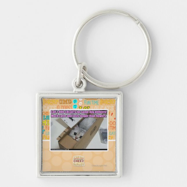Call 1-800-LOLCATS Keychain (Front)