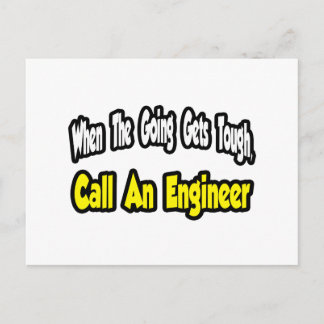 Call an Engineer Postcard