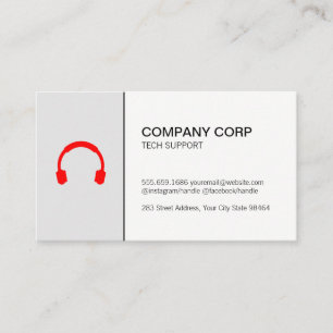 Call Centre Tech Support Phone Service Appointment Card