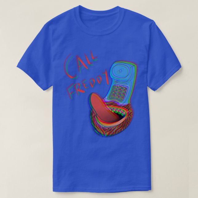 Call Freddy White T-Shirt (Design Front)
