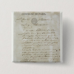 Call from Maximilien de Robespierre 2 Inch Square Button