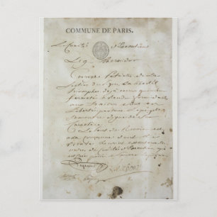 Call from Maximilien de Robespierre Postcard