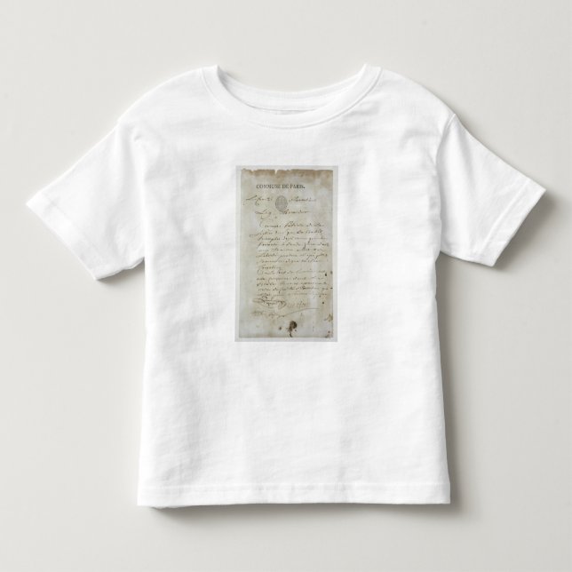 Call from Maximilien de Robespierre Toddler T-shirt (Front)