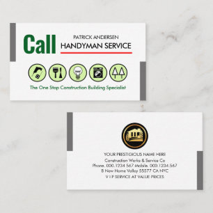 Call Handyman Home Repair Service Business Card