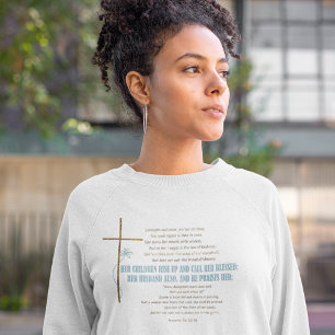 CALL HER BLESSED Mom Wife Proverbs 31 Scripture  Sweatshirt