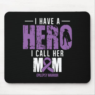Call Her Mom- Epilepsy Awareness Gifts Support Rib Mouse Pad