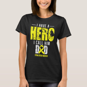 Call Him Dad Spina Bifida Awareness Supporter Ribb T-Shirt