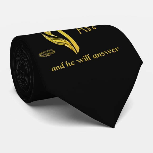 Call his name tie (Rolled)