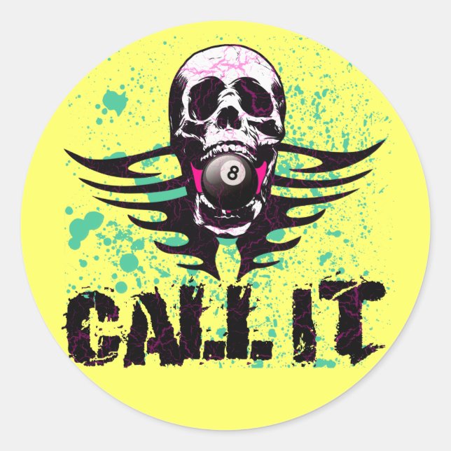 CALL IT CLASSIC ROUND STICKER (Front)