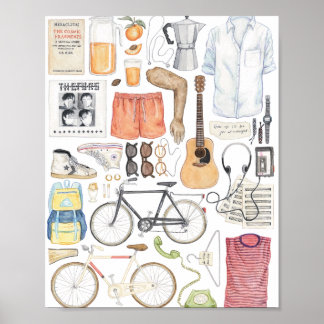 Call Me By Your Name Minimal Illustration Painting Poster