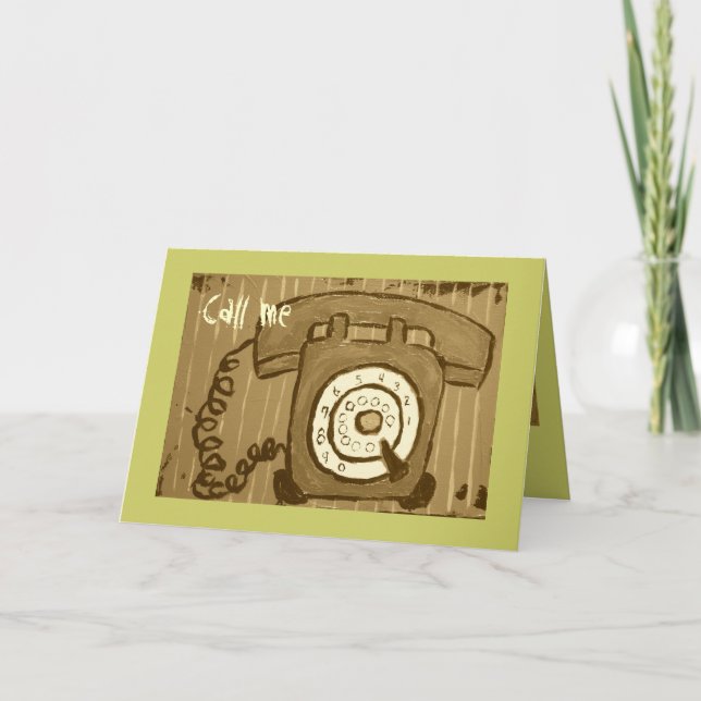 Call me card (Front)