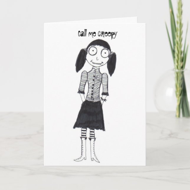 Call me creepy card (Front)