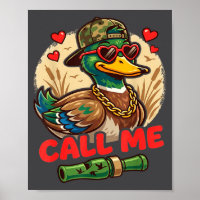 Call Me Duck Hunting Retro Valentine's Day Men Wom