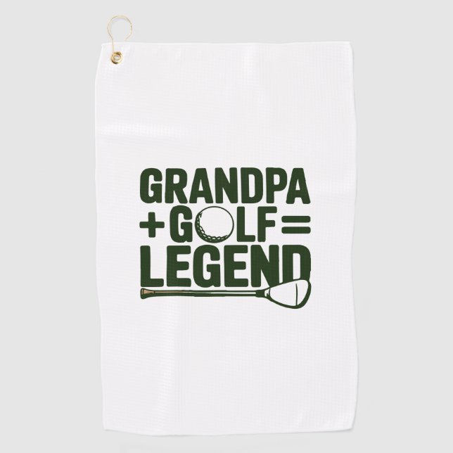 Call Me Grandpa, Watch Me Golf Golf Towel (Front)