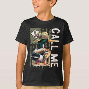 Call Me Mallard Duck Hunter Hunting Season Cute Du T-Shirt