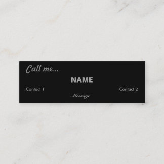 Call Me... Mini Business Card