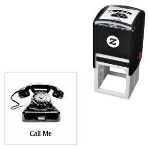 Call Me Old Fashioned Telephone Self-inking Stamp