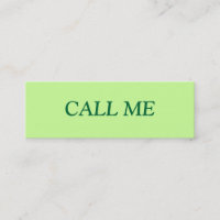 CALL ME PROFILE CARD