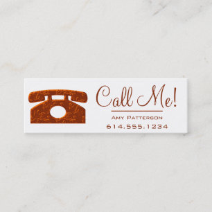 Call Me! Red Telephone Dating Profile Cards 3