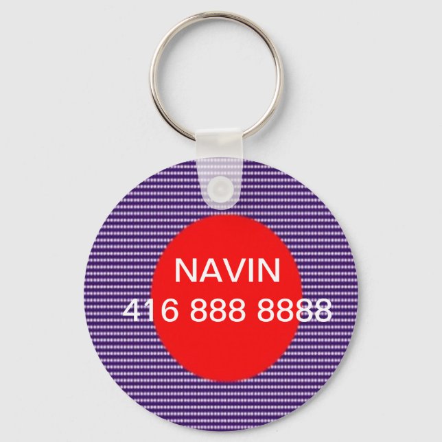 CALL-ME-Svp  Replace Name and Phone Number Keychain (Front)
