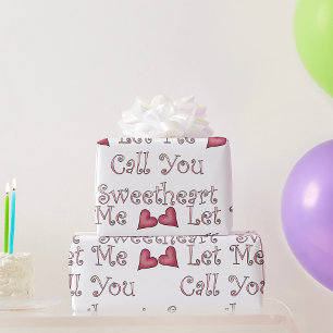 Call Me Sweetheart Wrapping Paper
