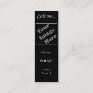 Call Me... (Vertical) Mini Business Card