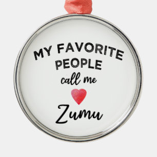 Call Me ZUMU Chinese Paternal Grandmother Nickname Metal Ornament