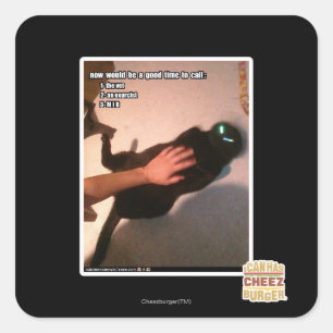 Call MIB Square Sticker