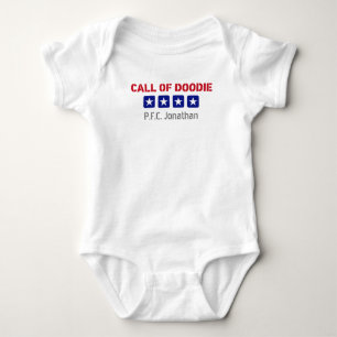 Call of Doodie US Military Themed Baby Bodysuit