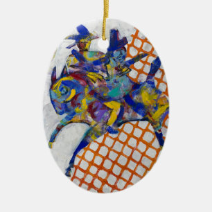 Call of the Heyoka Ceramic Ornament