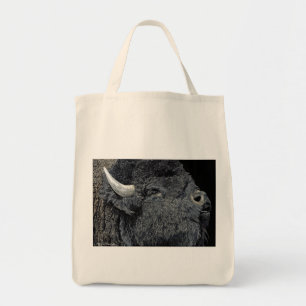 "Call of the Prairie" - Bison Tote Bag