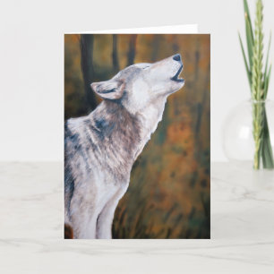 "Call of the Wild" Wolf Art Notecard