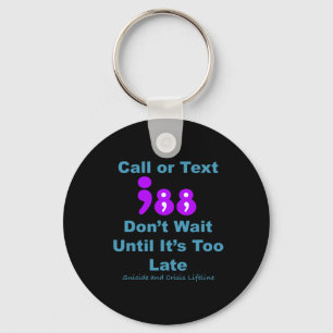 Call Or Text 988 Don't Wait  Keychain