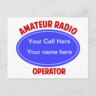 call QSL Postcard