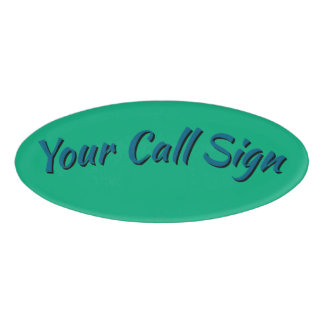 Call Sign Name Badge