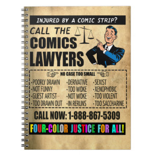 "Call the Comics Lawyers" Notebook