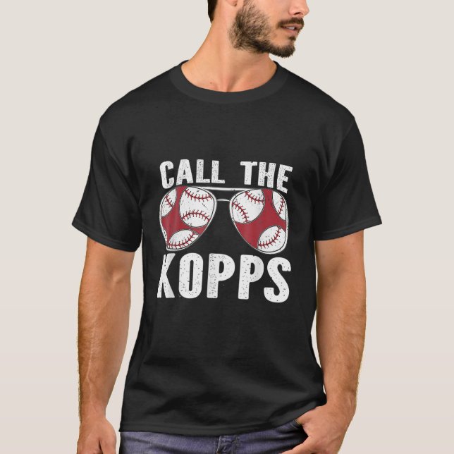 Call The Kopps Baseball Funny Team  Mens Dy Dad T-Shirt (Front)